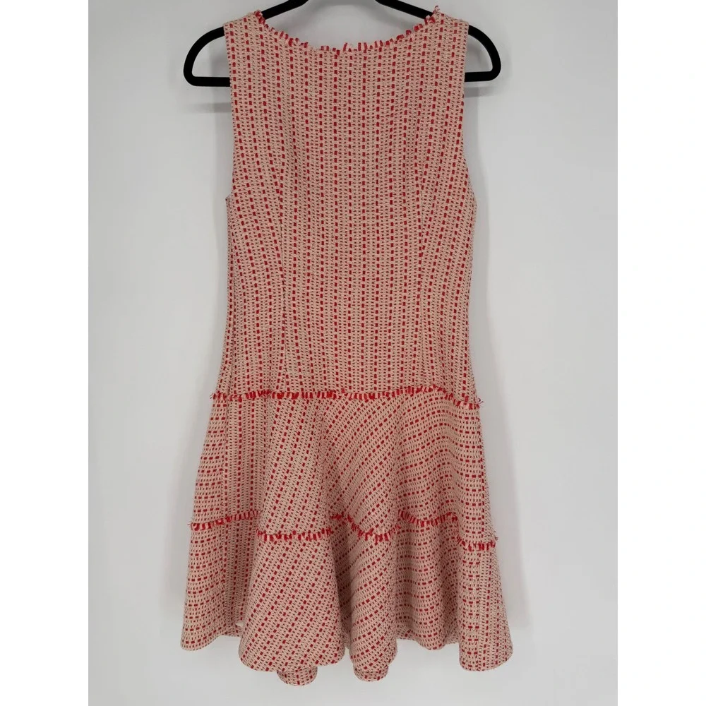 PEARL BY LELA ROSE SPRING TWEED TIERED DRESS FIT &‎ FLARE COQUETTE PREPPY SIZE 4